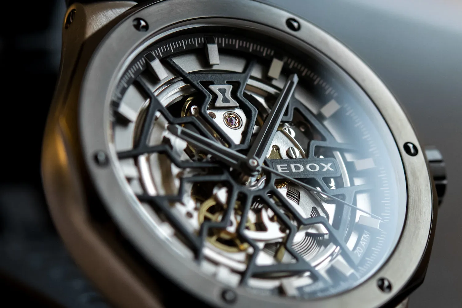 Edox Delfin Mecano 3 Hands Skeleton