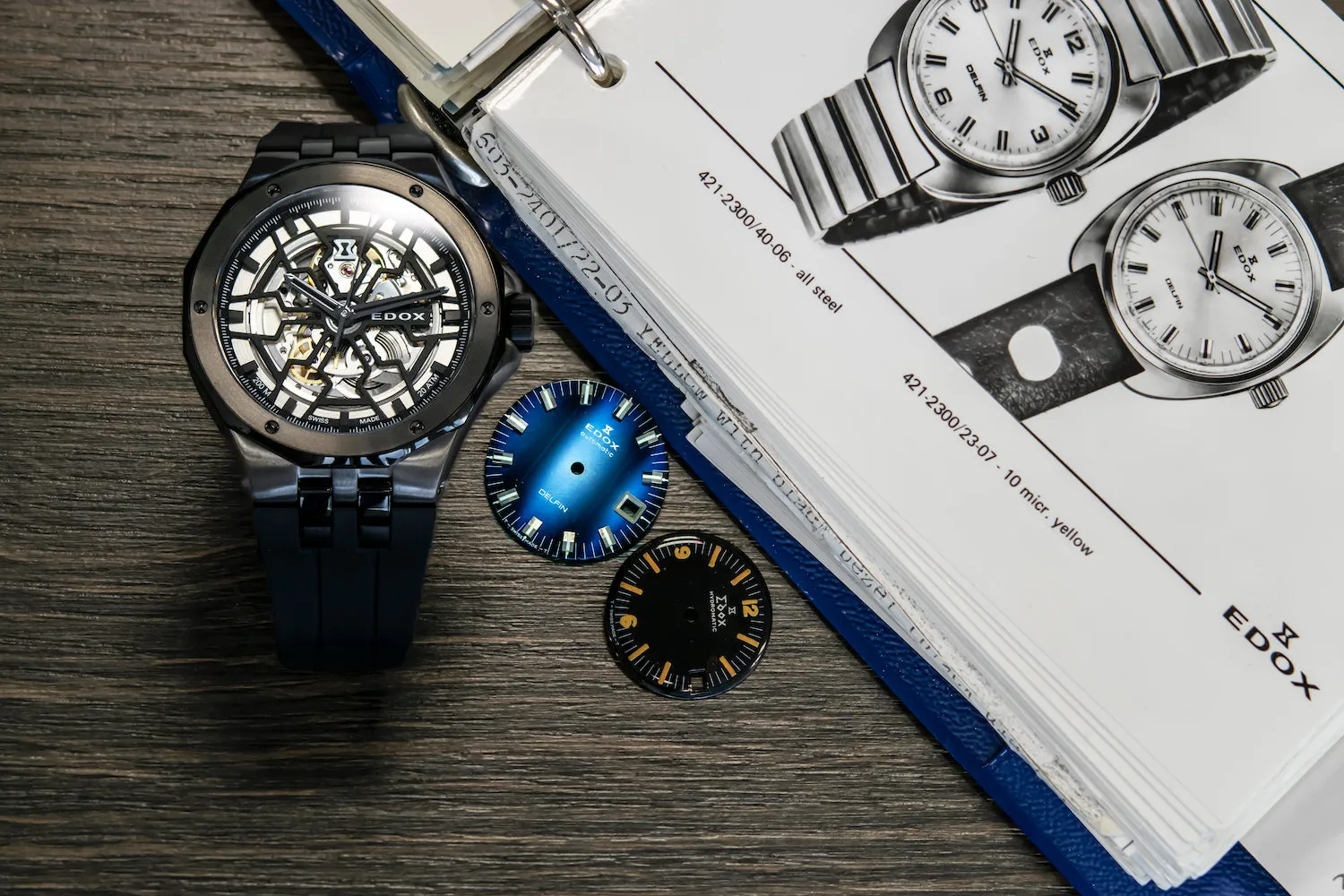 Edox Delfin Mecano 3 Hands Skeleton