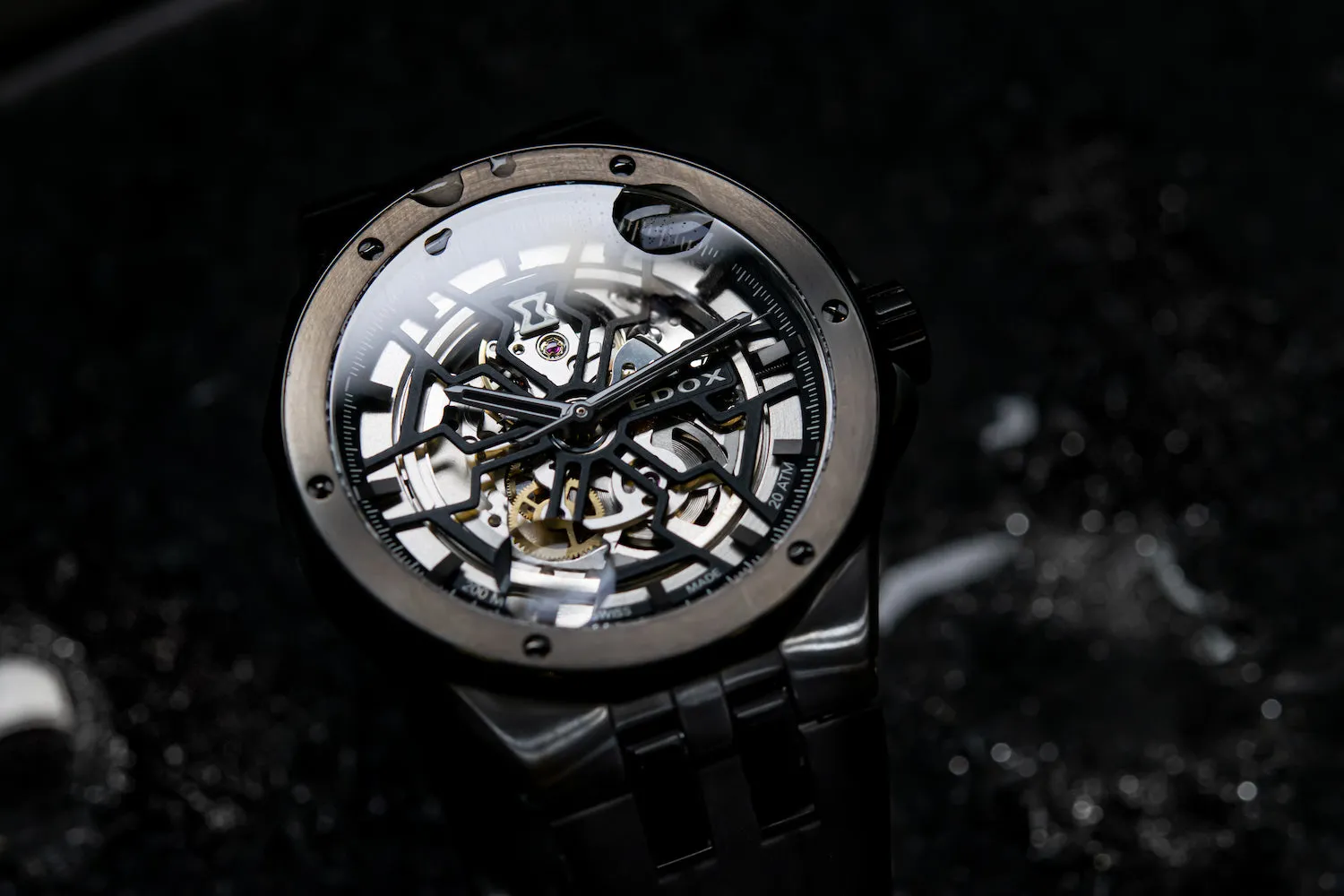 Edox Delfin Mecano 3 Hands Skeleton