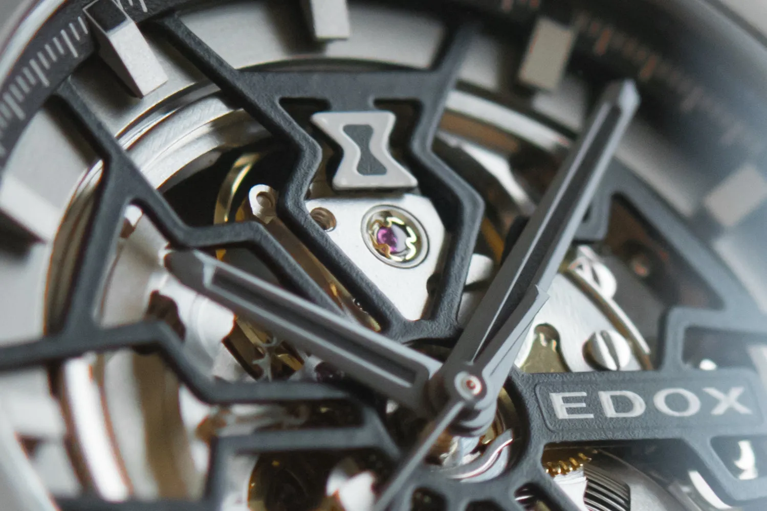 Edox Delfin Mecano 3 Hands Skeleton