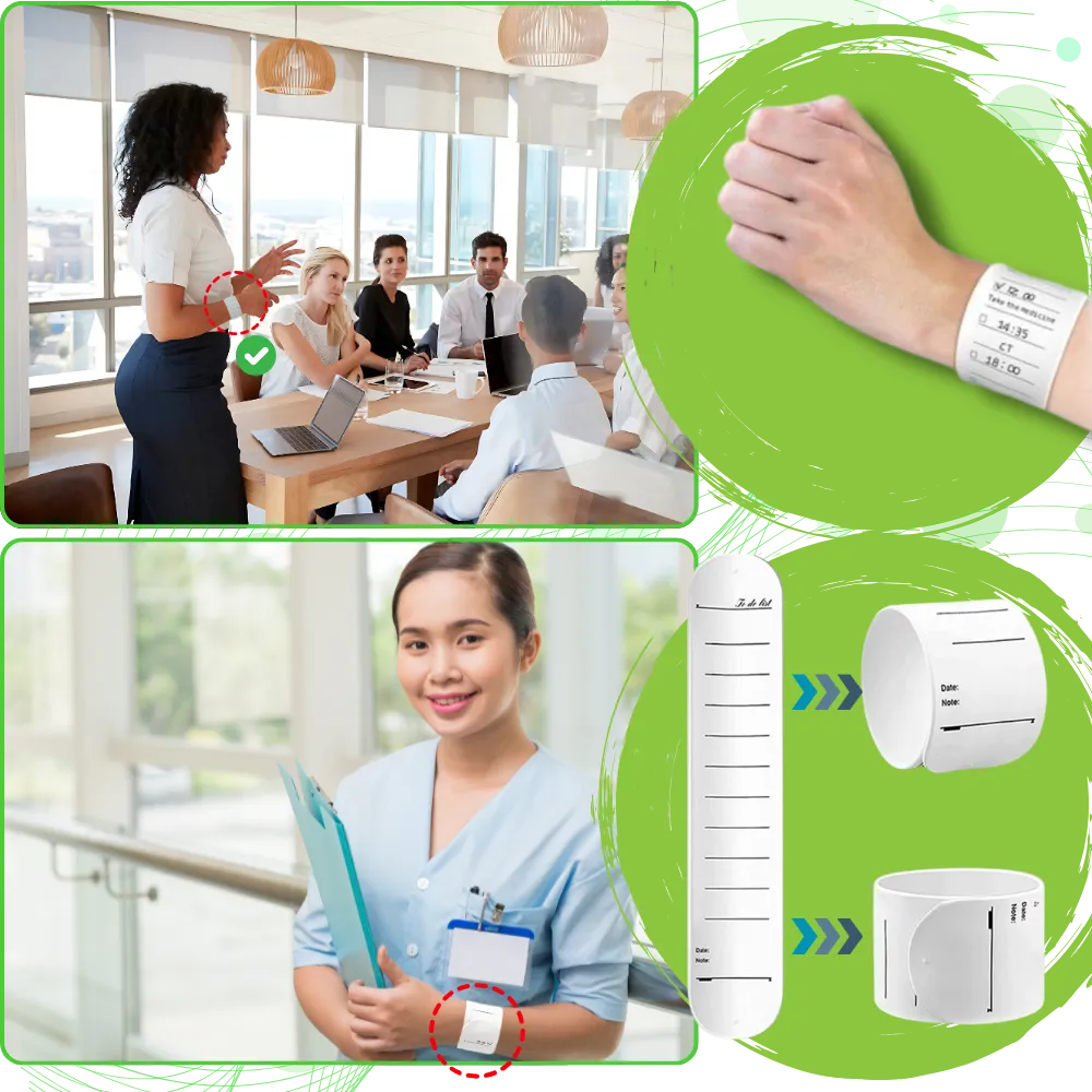 Erasable Silicone Slap Reminder Bands