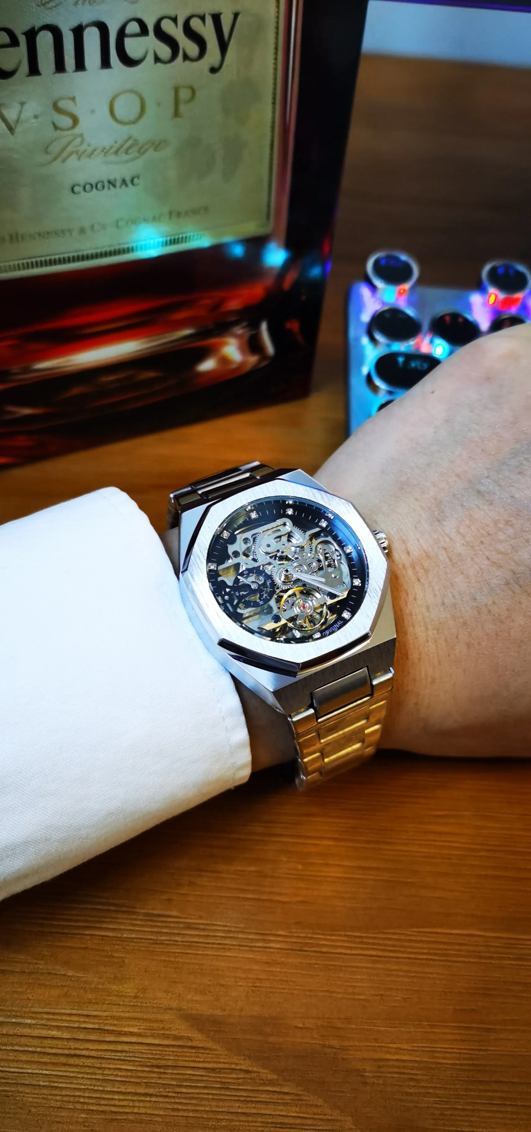 Fashion Tourbillion Skeleton Automatic Mechanical Watch for Men Luminous Hands Luxury Stainless Steel Strap Forsining Mens Watches