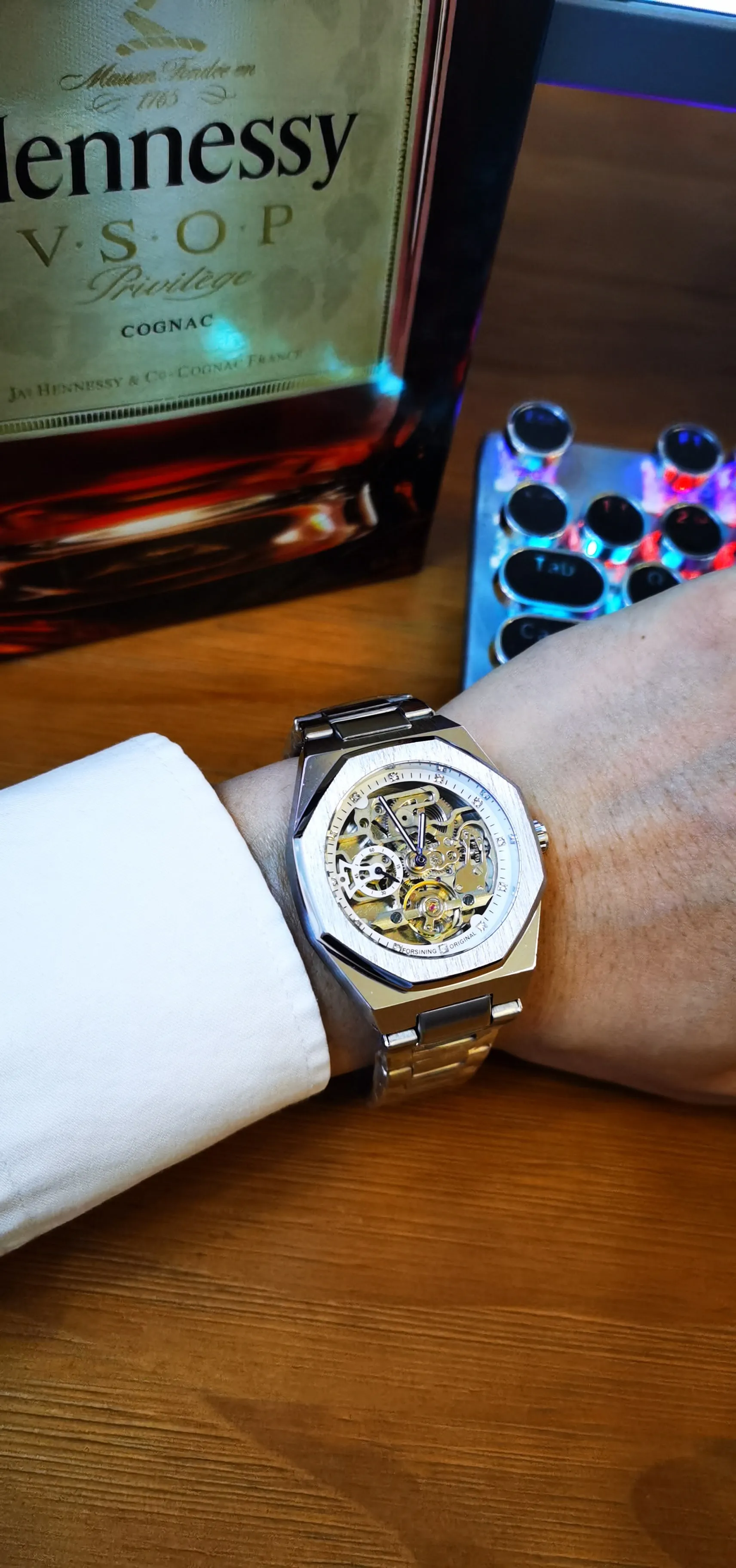 Fashion Tourbillion Skeleton Automatic Mechanical Watch for Men Luminous Hands Luxury Stainless Steel Strap Forsining Mens Watches