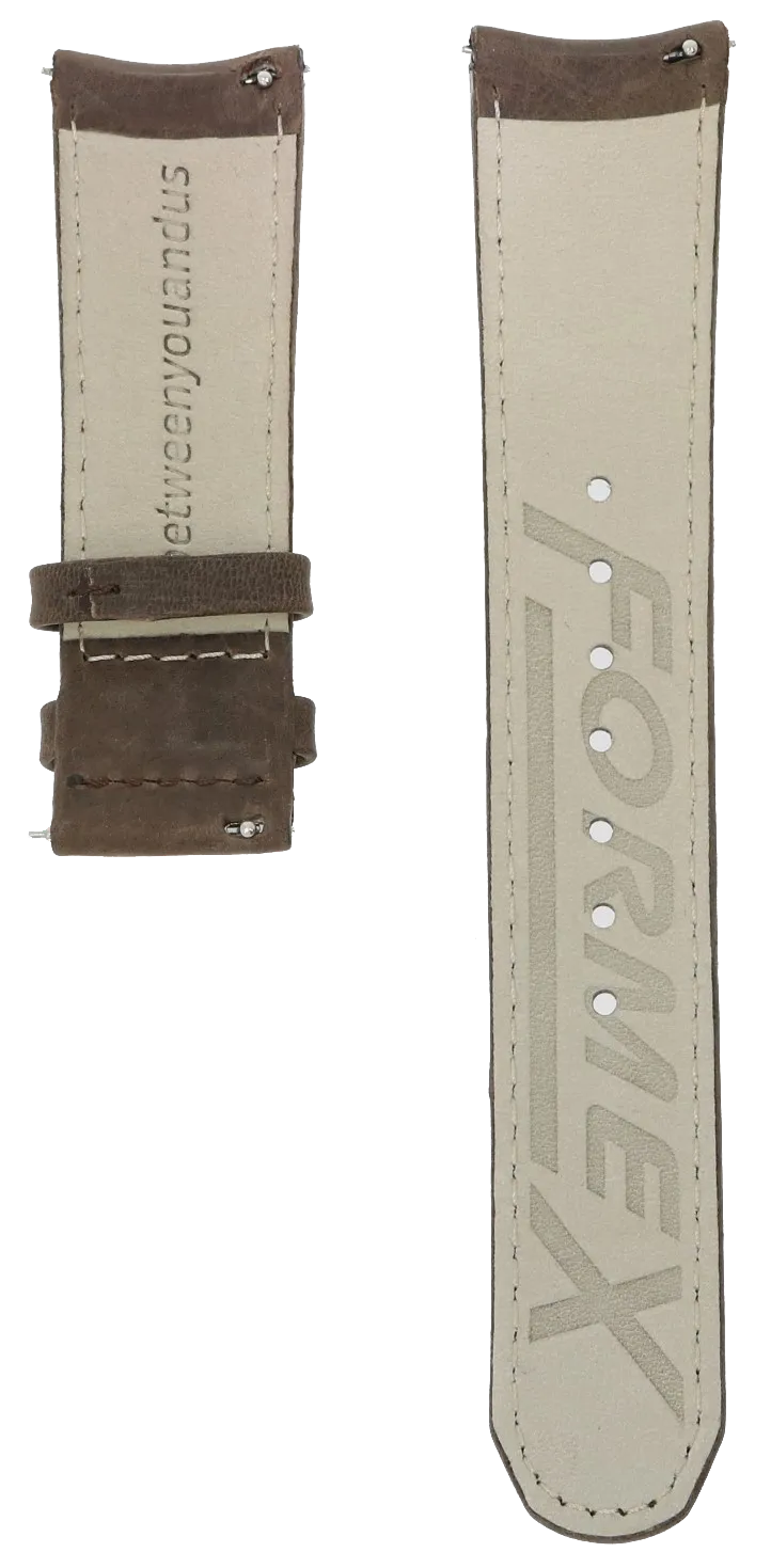 Formex Essence Butterfly Brown Leather Strap 22mm