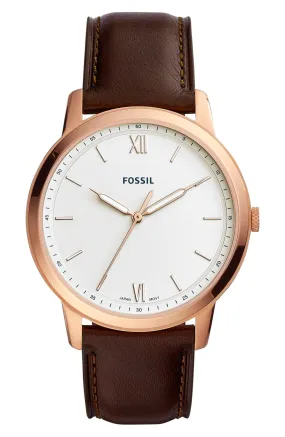 Fossil FS5463 Minimalist Leather Men Watches Lexor Miami