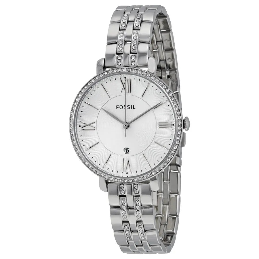 Fossil Jacqueline Silver Dial Stainless Steel Ladies Watch ES3545