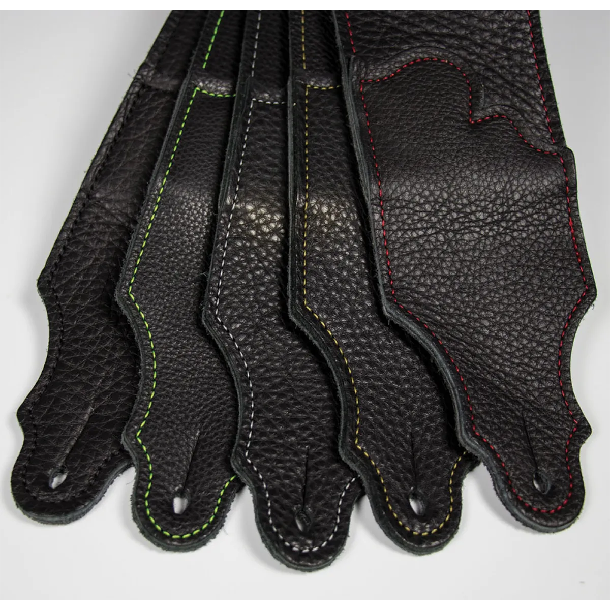 Franklin Original 3 Inch Black Glove Leather with Red Stitching