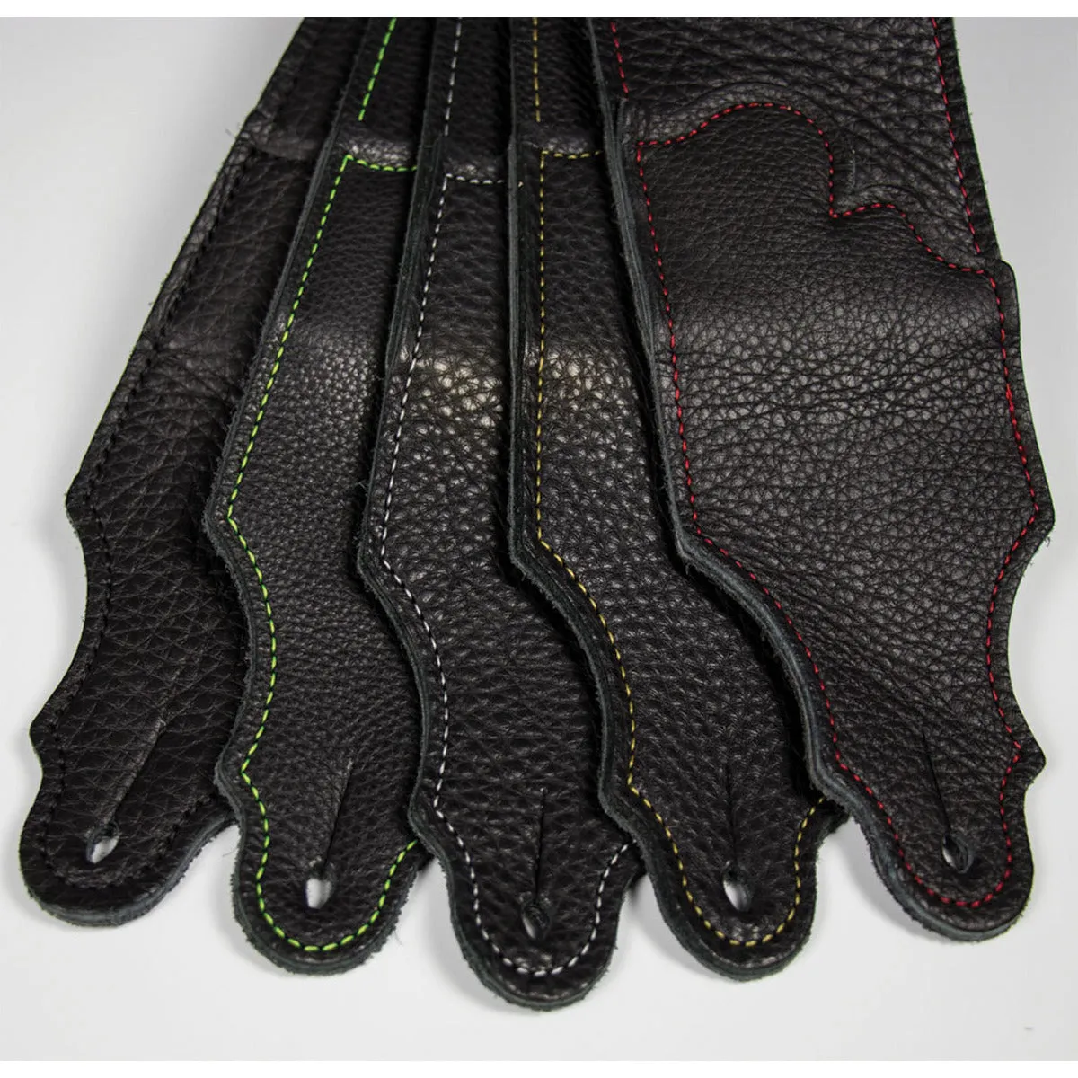 Franklin Original 3 Inch Black Glove Leather with Red Stitching