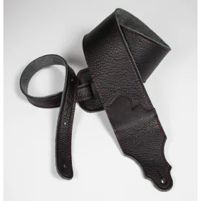 Franklin Original 3 Inch Black Glove Leather with Red Stitching