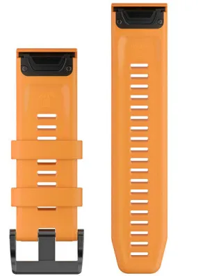 Garmin Watch Band QuickFit 26 Amp Solar Flare Orange Silicone D