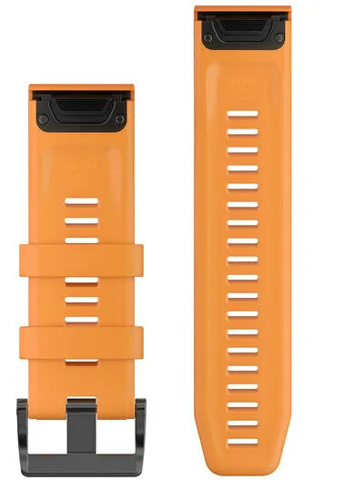 Garmin Watch Band QuickFit 26 Amp Solar Flare Orange Silicone D