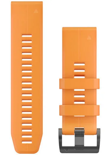 Garmin Watch Band QuickFit 26 Amp Solar Flare Orange Silicone D