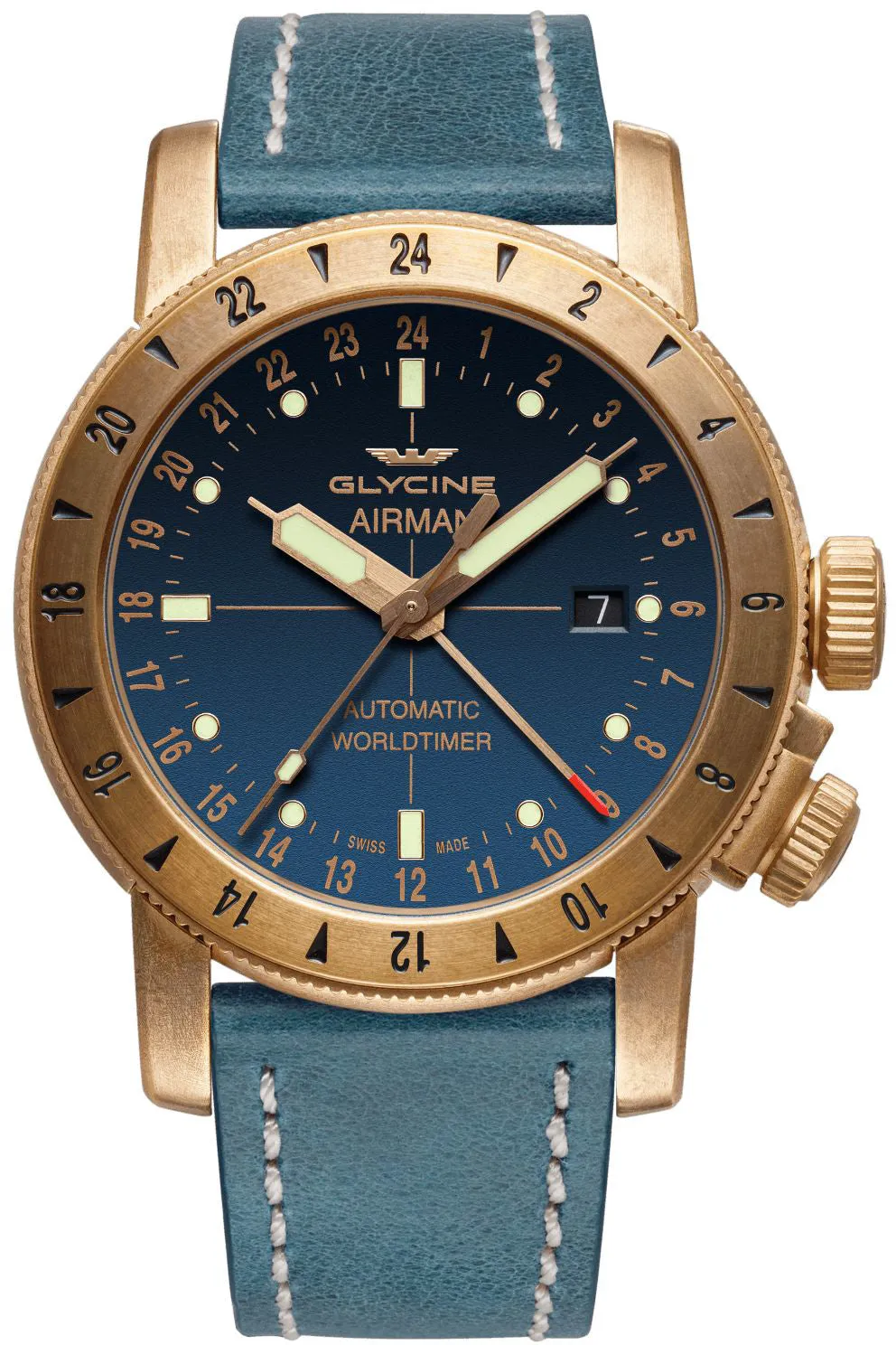 Glycine Watch Airman 44 Bronze GMT