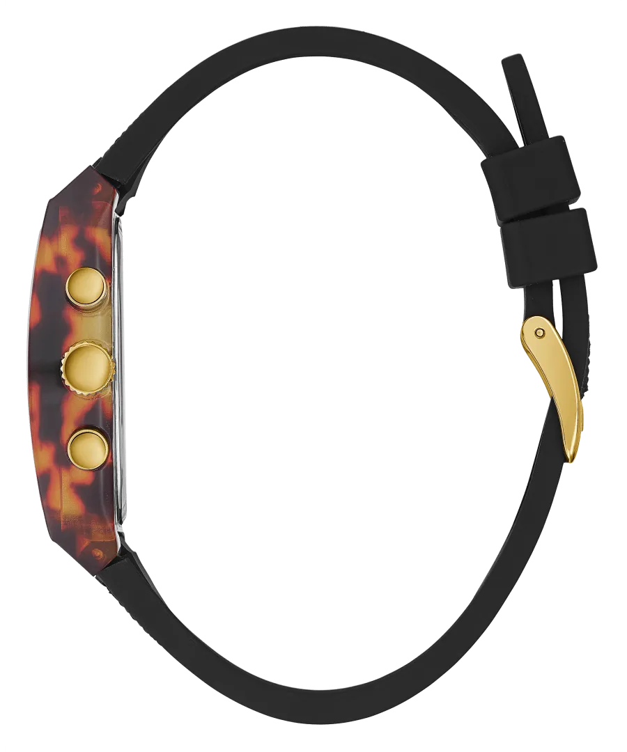 Guess GW0306L2 TORTOISE LOOK CASE BLACK NYLON/SILICONE WATCH
