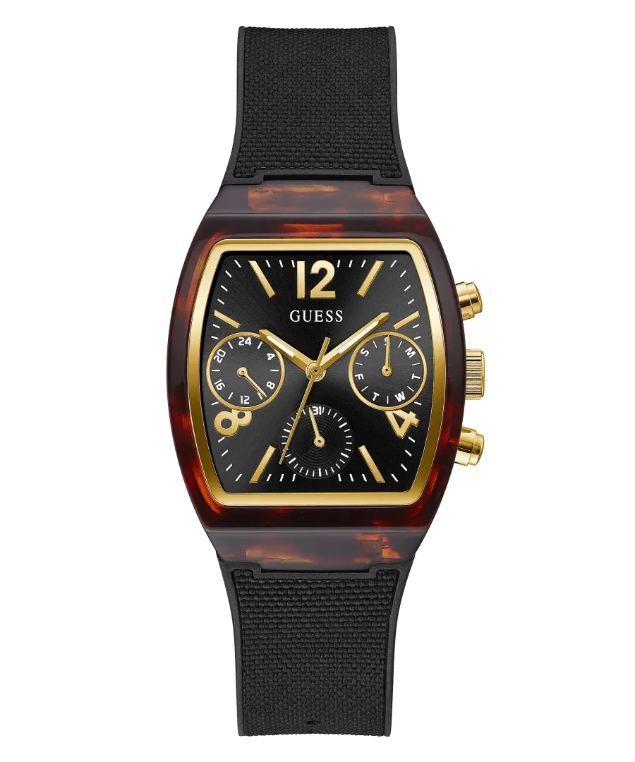 Guess GW0306L2 TORTOISE LOOK CASE BLACK NYLON/SILICONE WATCH