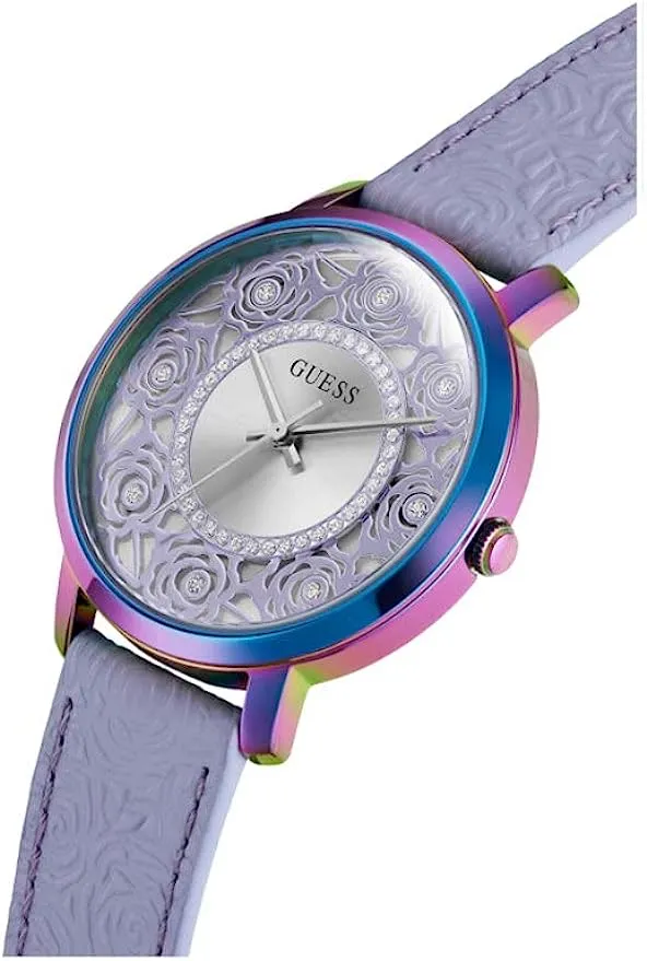 Guess Iridescent Floral Cutout Women's Watch GW0529L4