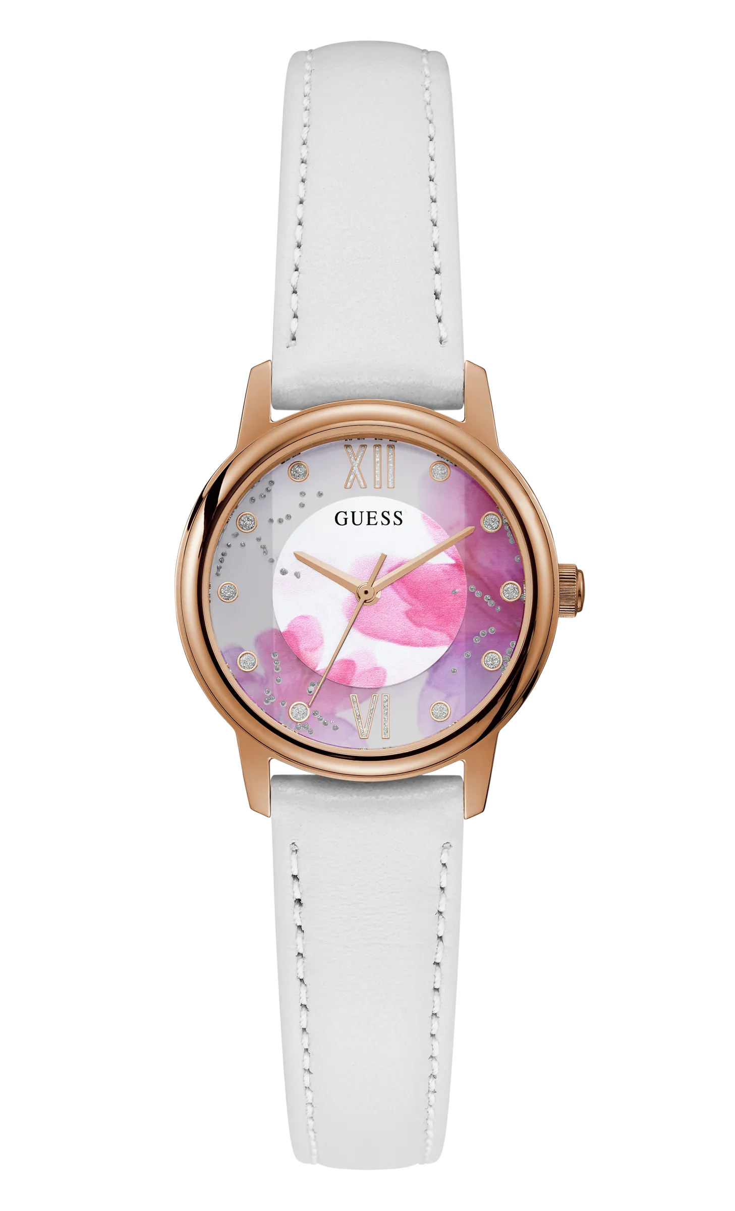 Guess Women Floral Print Dial Analog Watch - GW0241L1