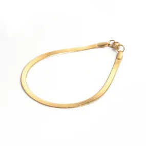 HERRINGBONE GOLD BRACELET