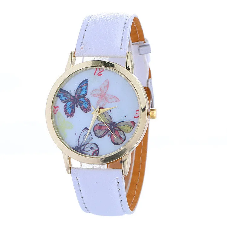 Hot Style Butterfly Leather Watch