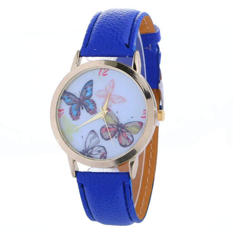 Hot Style Butterfly Leather Watch