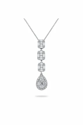 illusion square pear drop