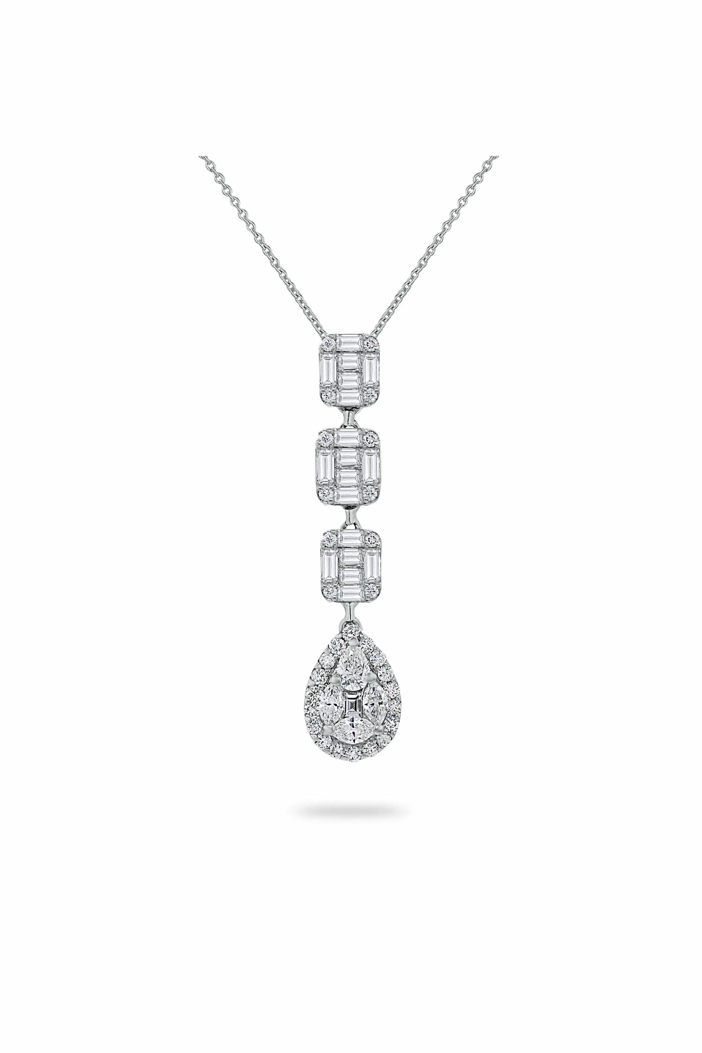 illusion square pear drop