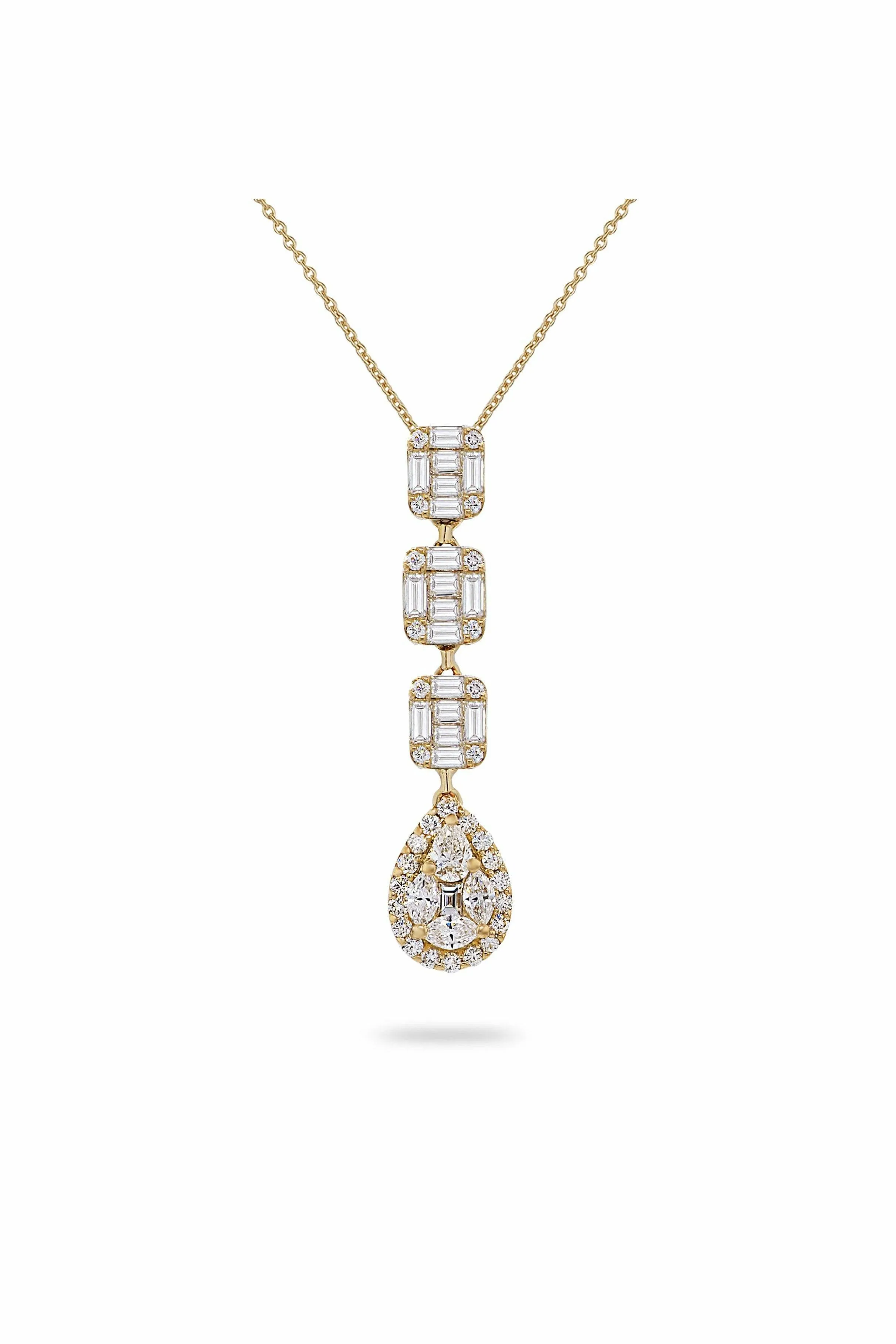 illusion square pear drop