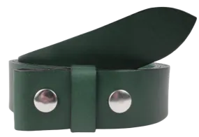 Interchangeable 1 Inch (25mm) Leather Belt Strap in Green