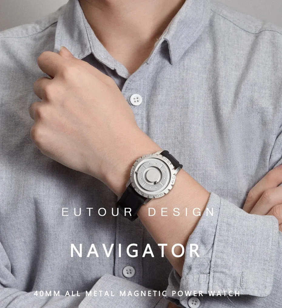 Iron Ball Magnetic Pointer Quartz Watches