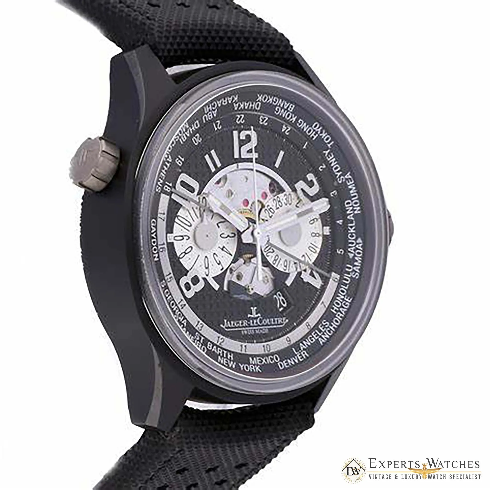 Jaeger LeCoultre Amvox5 World Chronograph Ceramic Titanium Limited Q193J471 Watch
