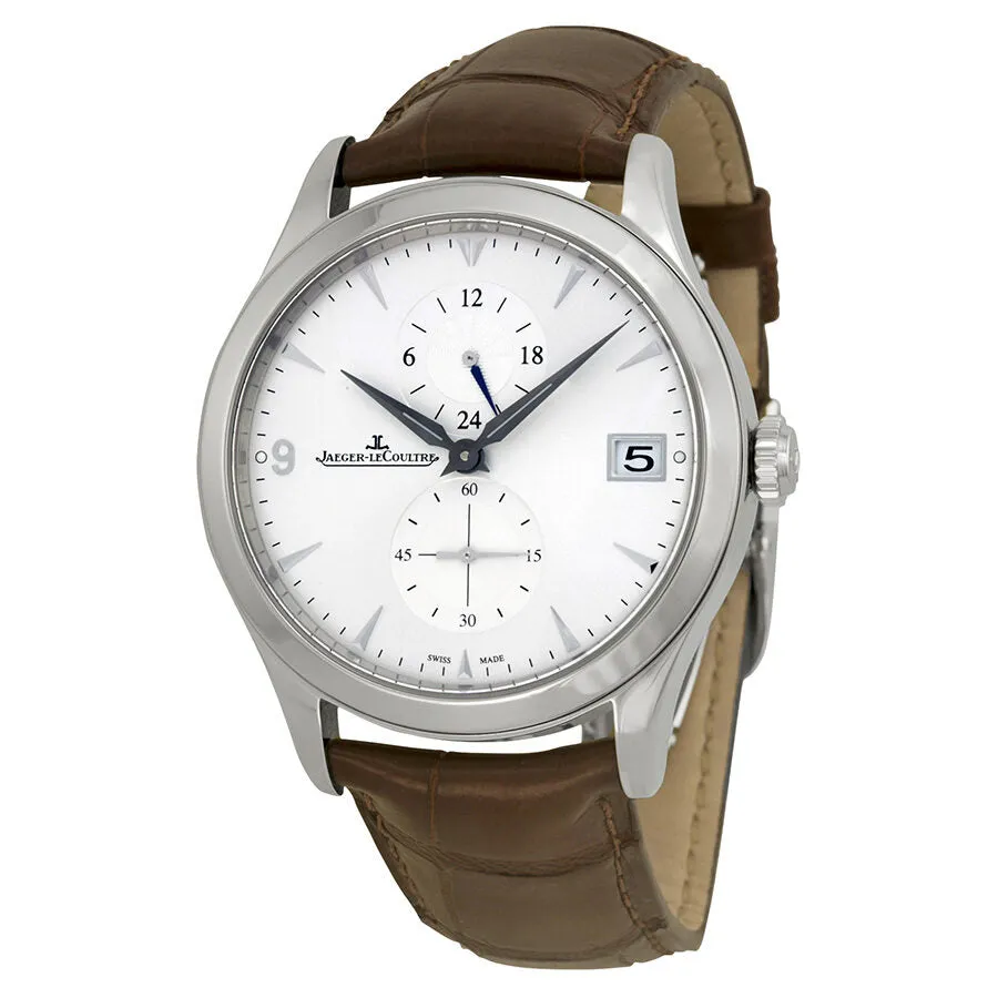 Jaeger LeCoultre Master Dual Time Automatic Silver Dial Men's Watch Q1628430