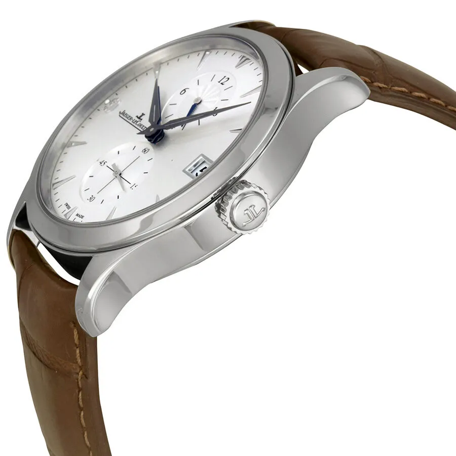 Jaeger LeCoultre Master Dual Time Automatic Silver Dial Men's Watch Q1628430