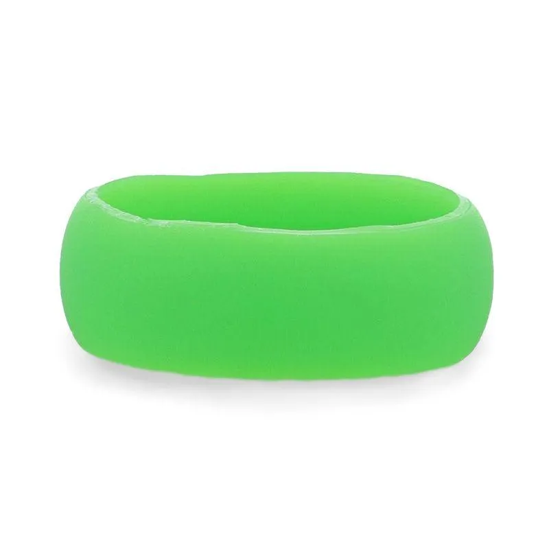 KIWI Silicone Ring for Men and Women Green Comfort Fit Hypoallergenic Thorsten - 8mm