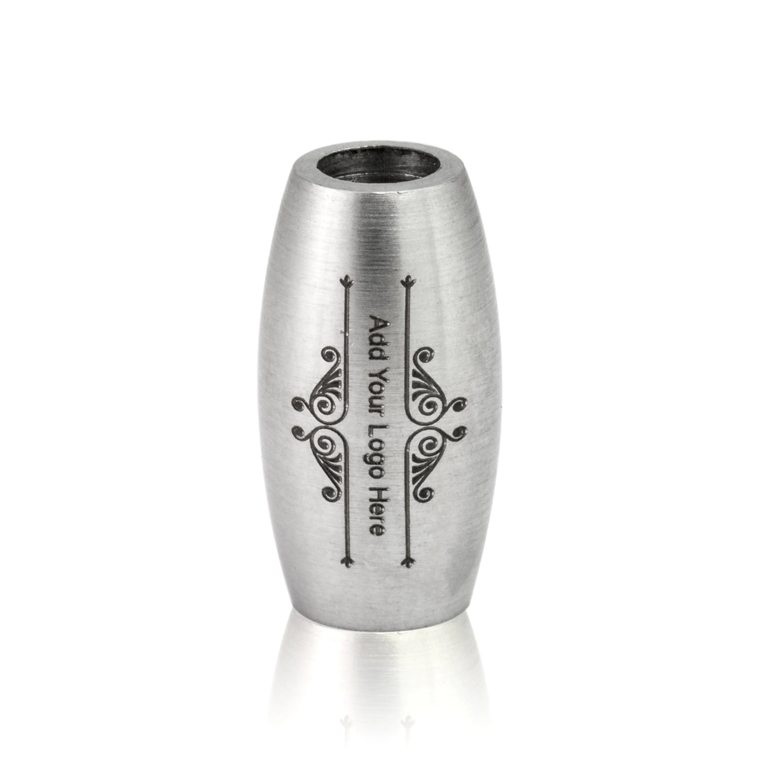 Laser Engraved, FOR 5/6MM LEATHER CORD, MOQ 20 PCS