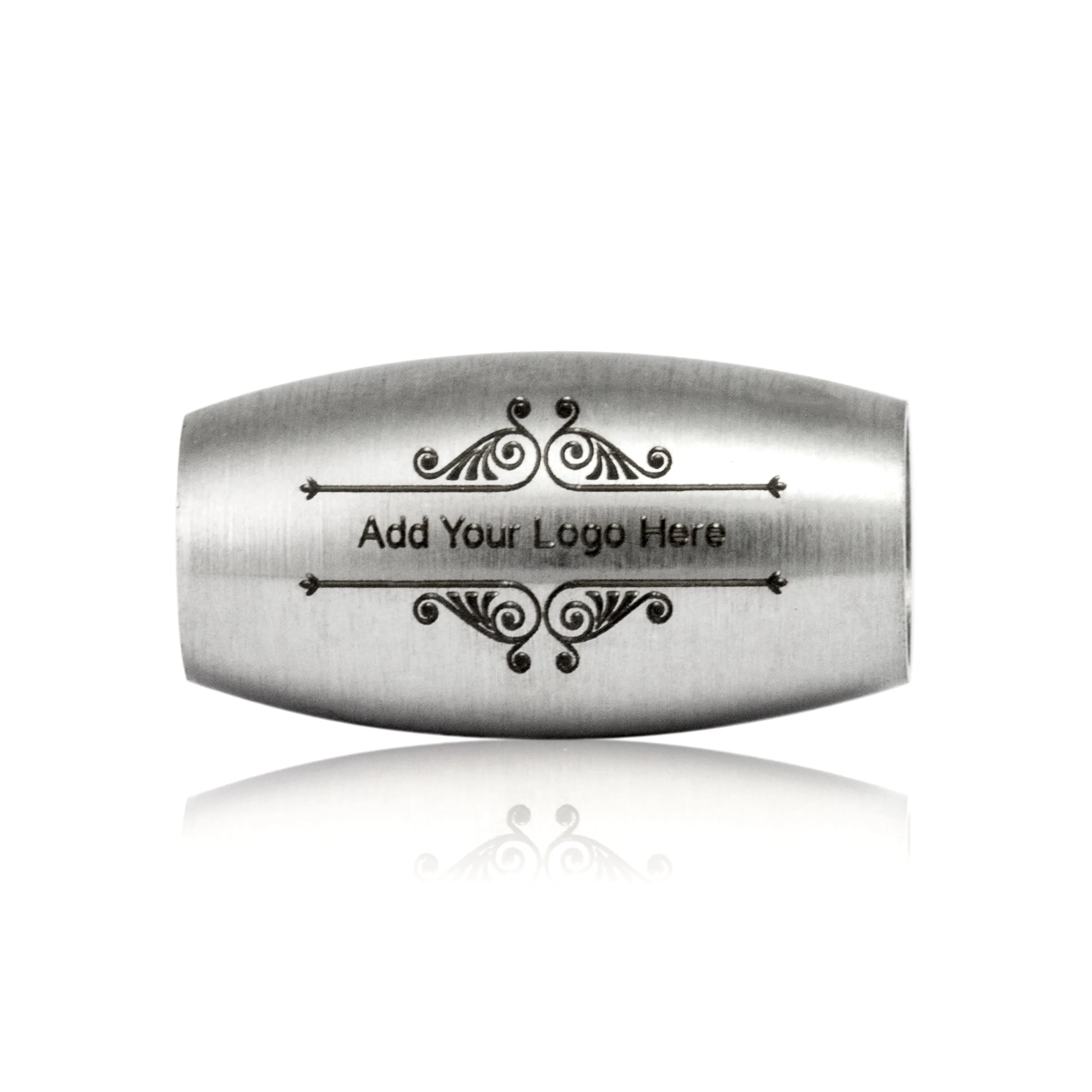 Laser Engraved, FOR 5/6MM LEATHER CORD, MOQ 20 PCS