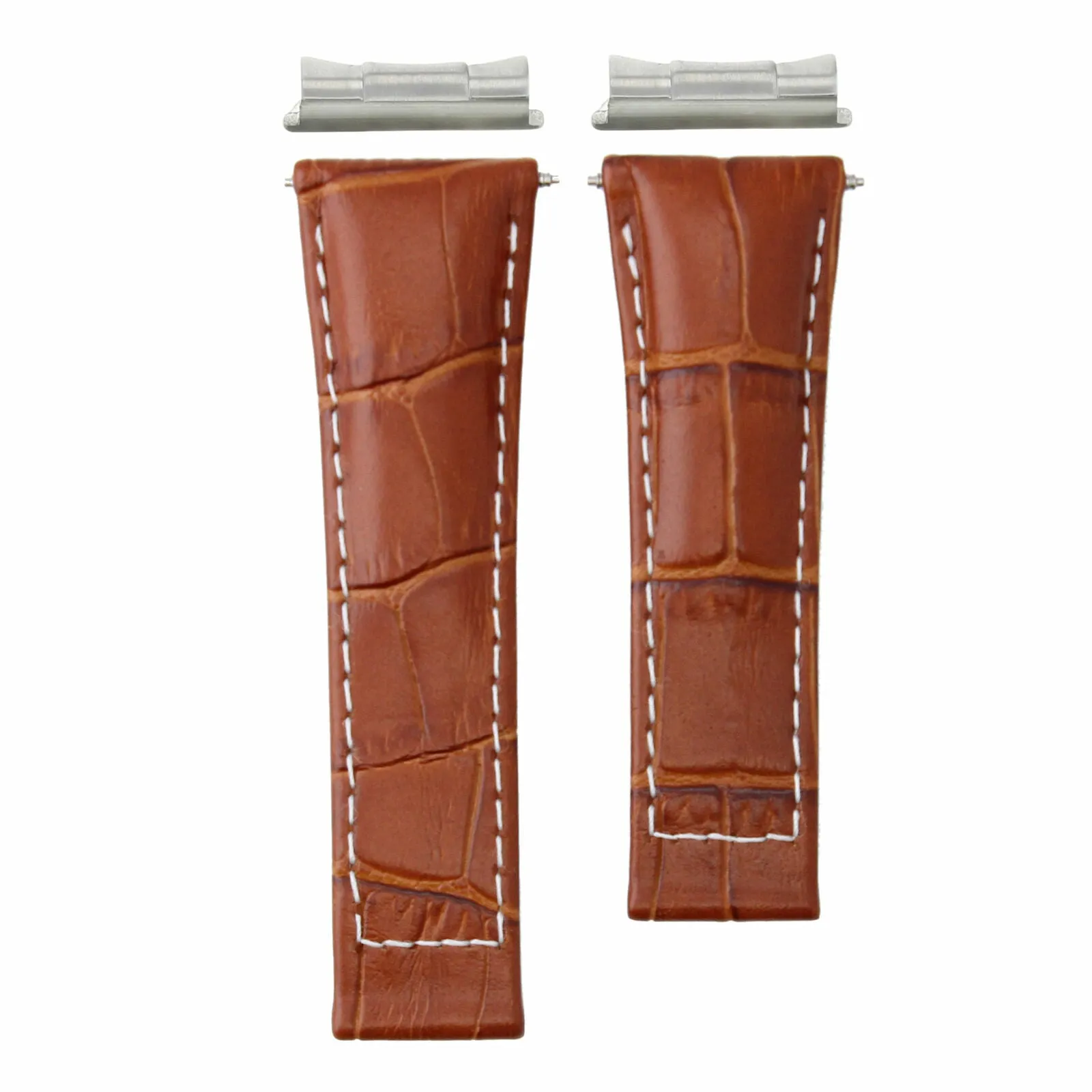 LEATHER BAND STRAP FOR ROLEX DAYTONA 116519   END PIECE COGNAC/TAN REGULAR WS