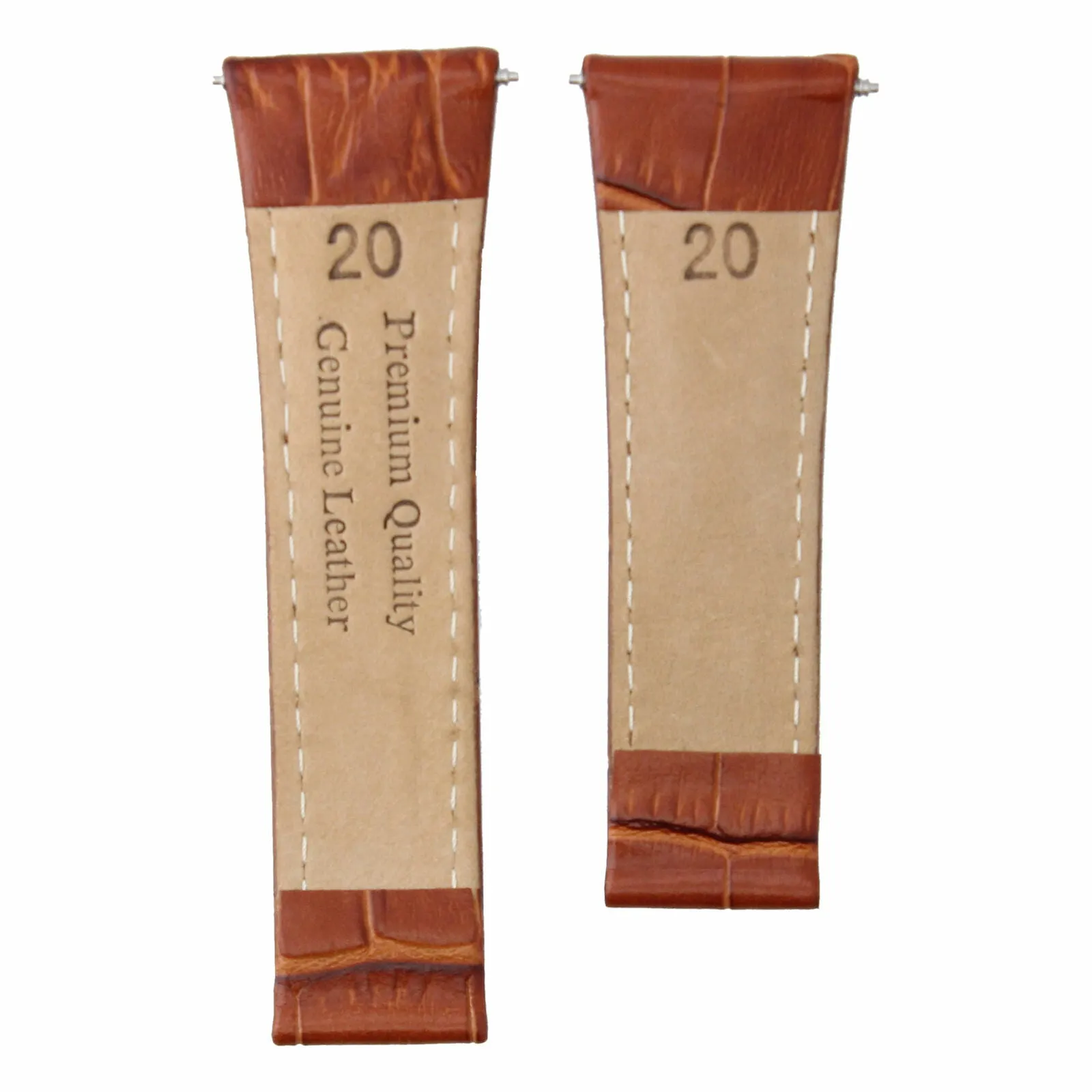 LEATHER BAND STRAP FOR ROLEX DAYTONA 16519 16523   END PIECE COGNAC TAN REGULAR