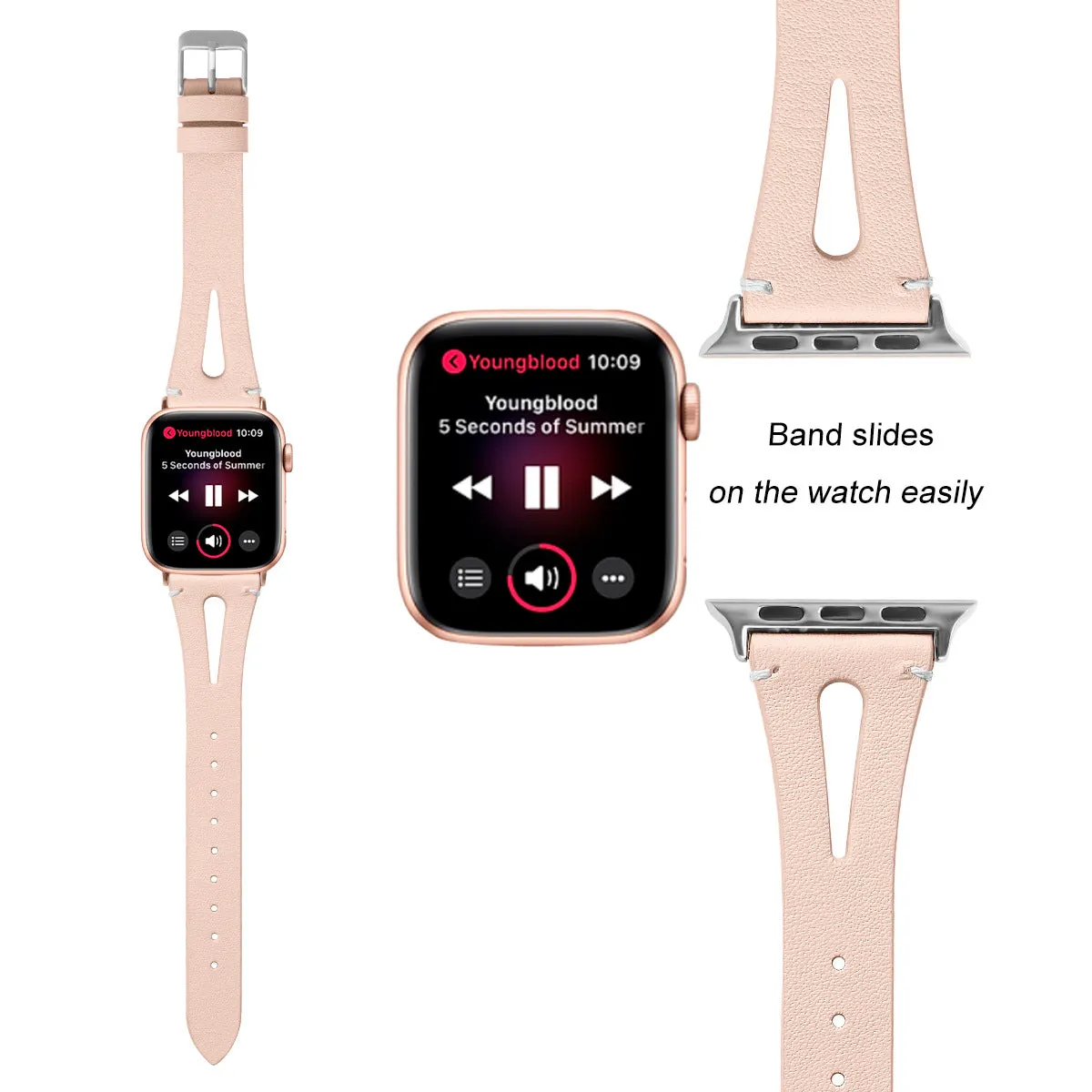 Leather scaled-down open iwatch strap W24KAW81134