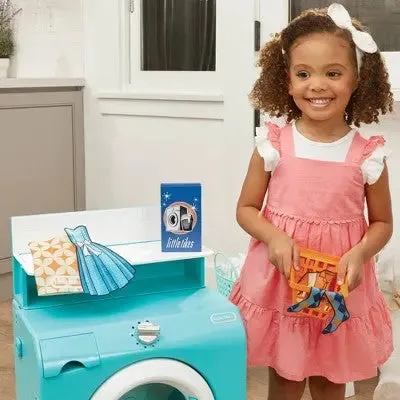 Little Tikes Retro ‘50s Inspired Washer Dryer Realistic Pretend Play Laundry Washing Machine Appliance