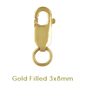 lobster clasp 3x8mm Gold Filled (1)