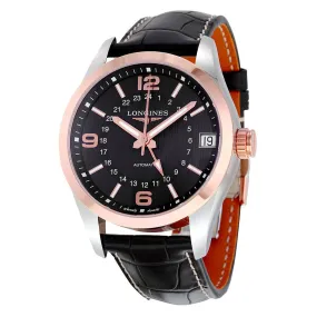 Longines Conquest Classic Black Dial GMT Automatic Men's Watch L2.799.5.56.3