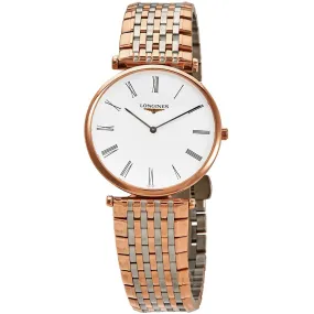 Longines La Grande Classique White Dial Rose Gold-tone Ladies Watch L4.709.1.21.7