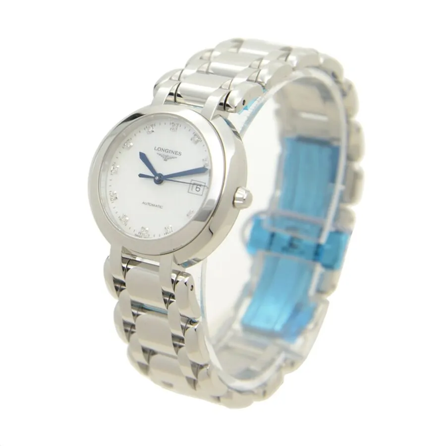 Longines Primaluna Automatic Diamond White Mother of Pearl Dial Ladies Watch L8.113.4.87.6