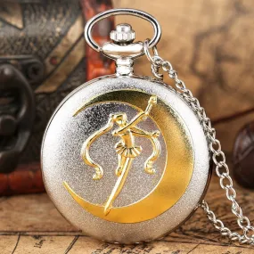 Luxury Golden Women's Necklace Pendant Chain Floral rattan Pocket Watch