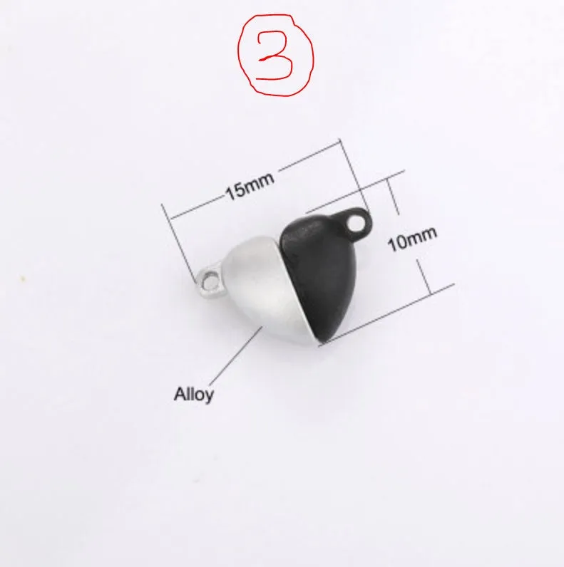 Magnetic Clasps for Leather Bracelet, Stainless Steel Magnet Clasp Closure, Jewelry Making DIY Accessories