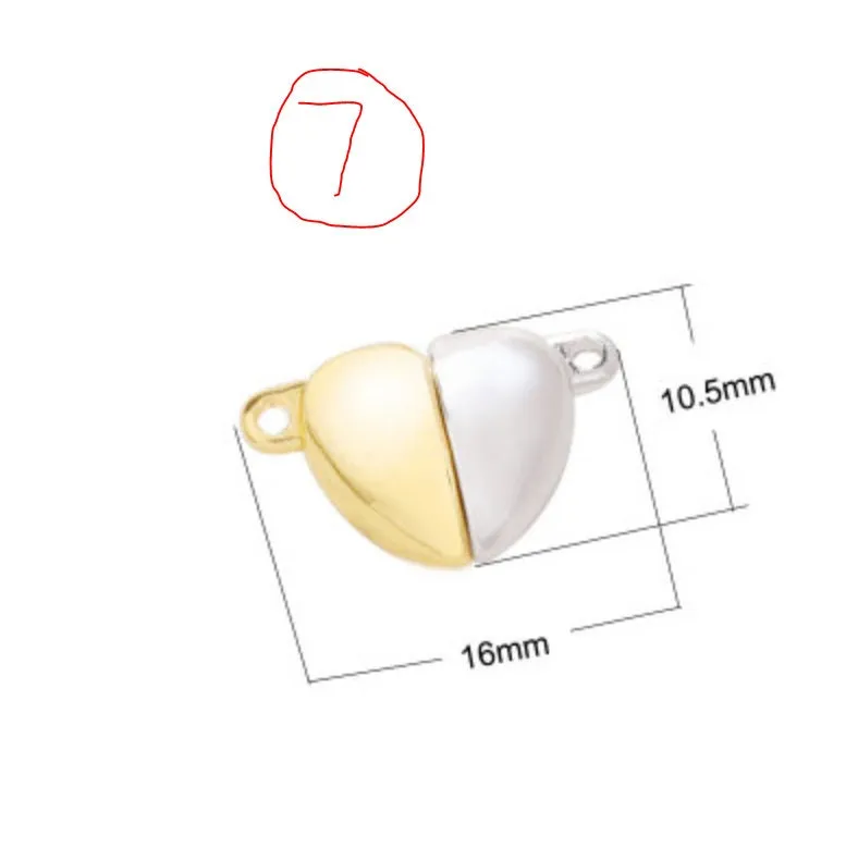 Magnetic Clasps for Leather Bracelet, Stainless Steel Magnet Clasp Closure, Jewelry Making DIY Accessories