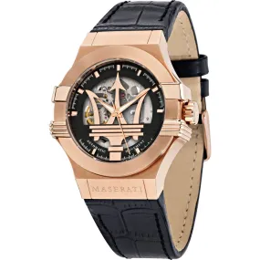 Maserati - Potenza 42mm Automatic Skeleton Gold Watch R8821108039