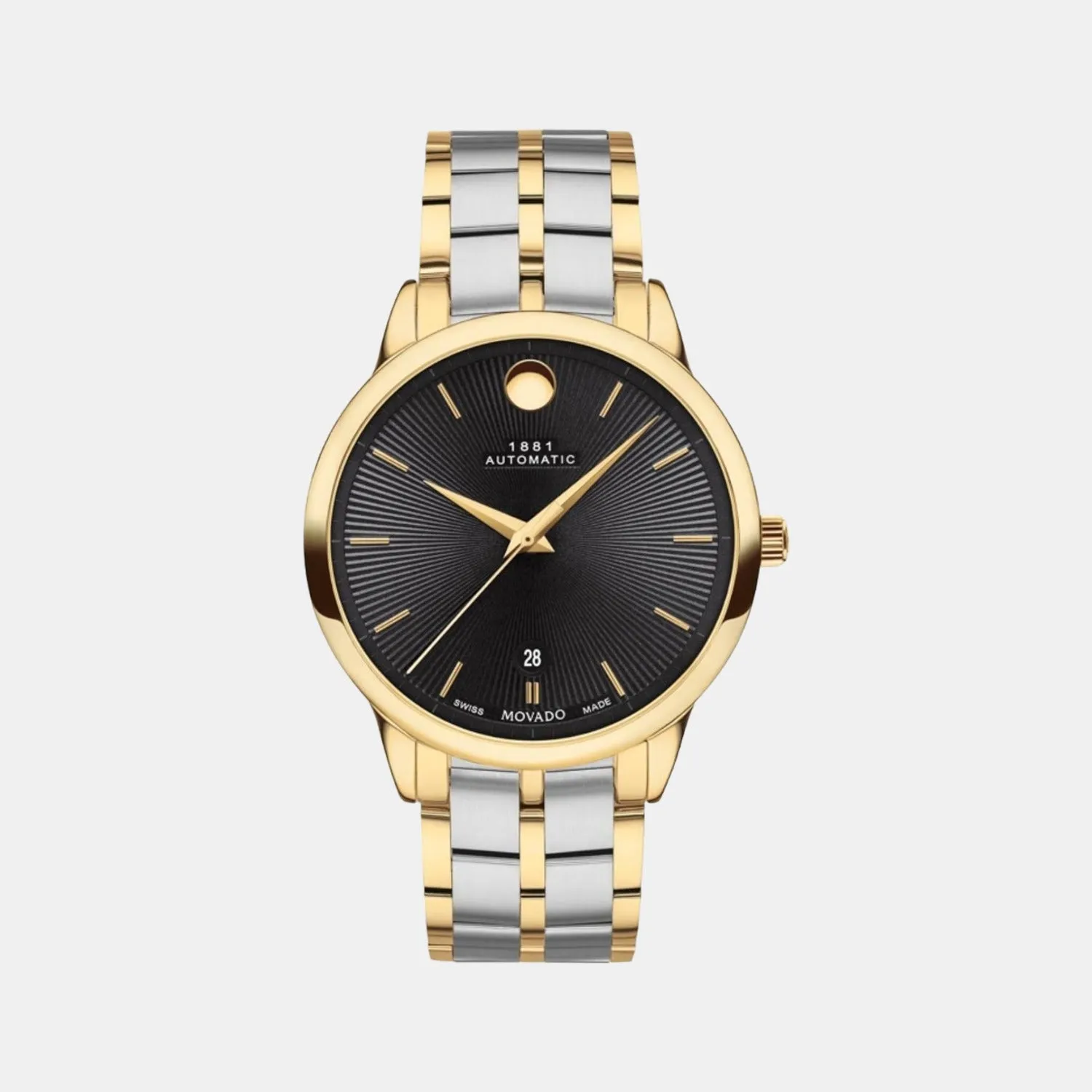 Men Black Analog Stainless Steel Watch 607463
