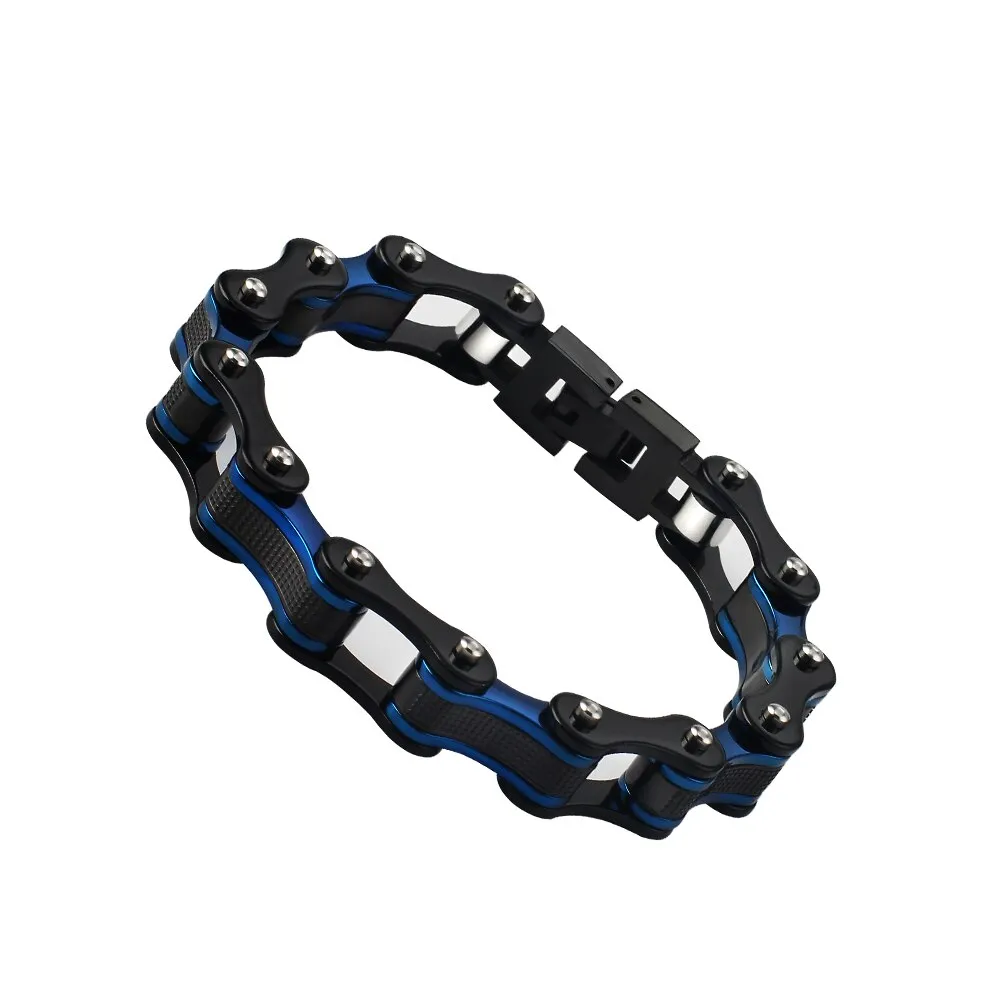 Men's Stainless Steel Biker Bracelet Punk Rock 316L Link Chain