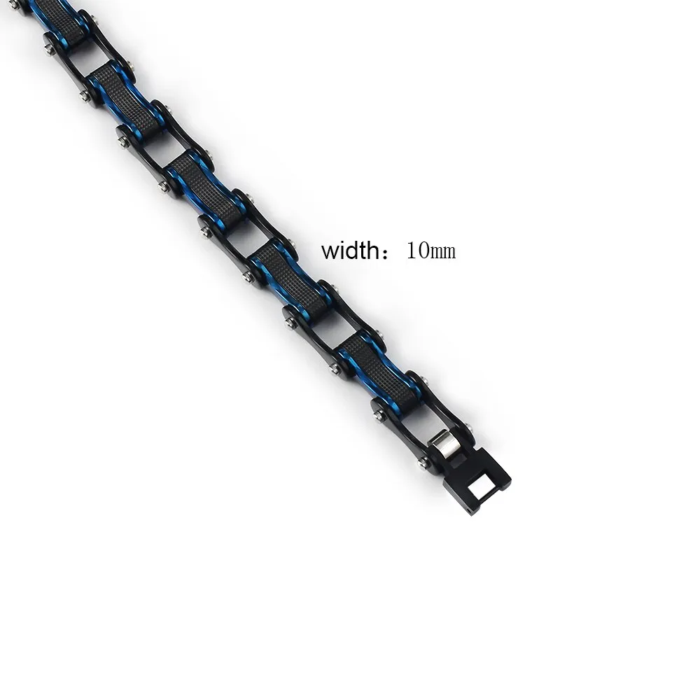 Men's Stainless Steel Biker Bracelet Punk Rock 316L Link Chain